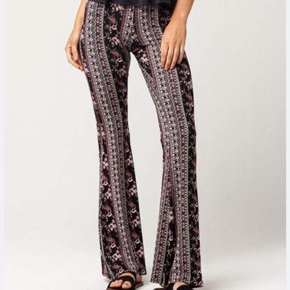 paisley flare pants